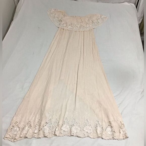 Fillyboo Wonder Years Embroidered Off The Shoulder Maxi Dress Size XS - Picture 10 of 14